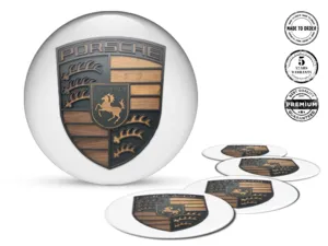 Porsche Silicone Stickers Edition Custom Wheel Labels